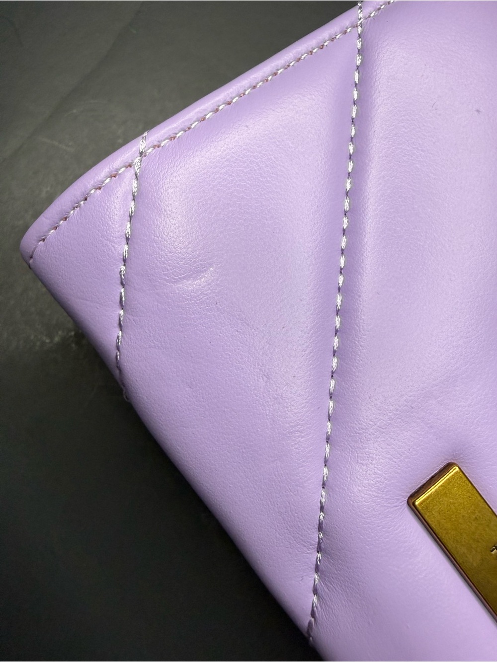 NWT Kurt Geiger London Lilac Quilted Eagle Head Crossbody/Wallet - Picture 6 of 13